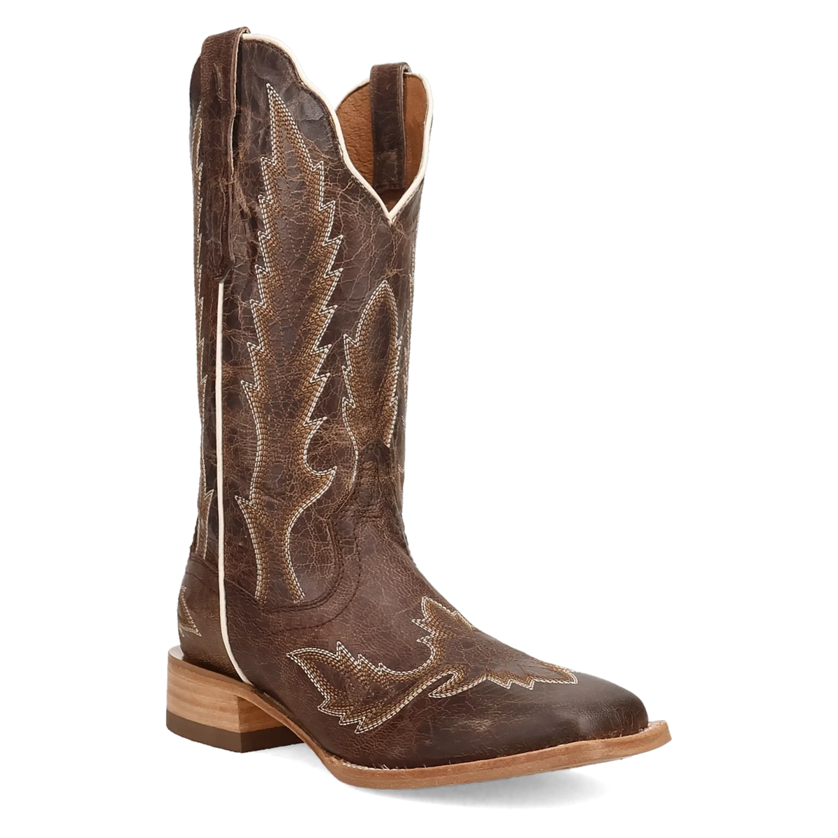 Women's Feather Embroidery Cowgirl Boots
