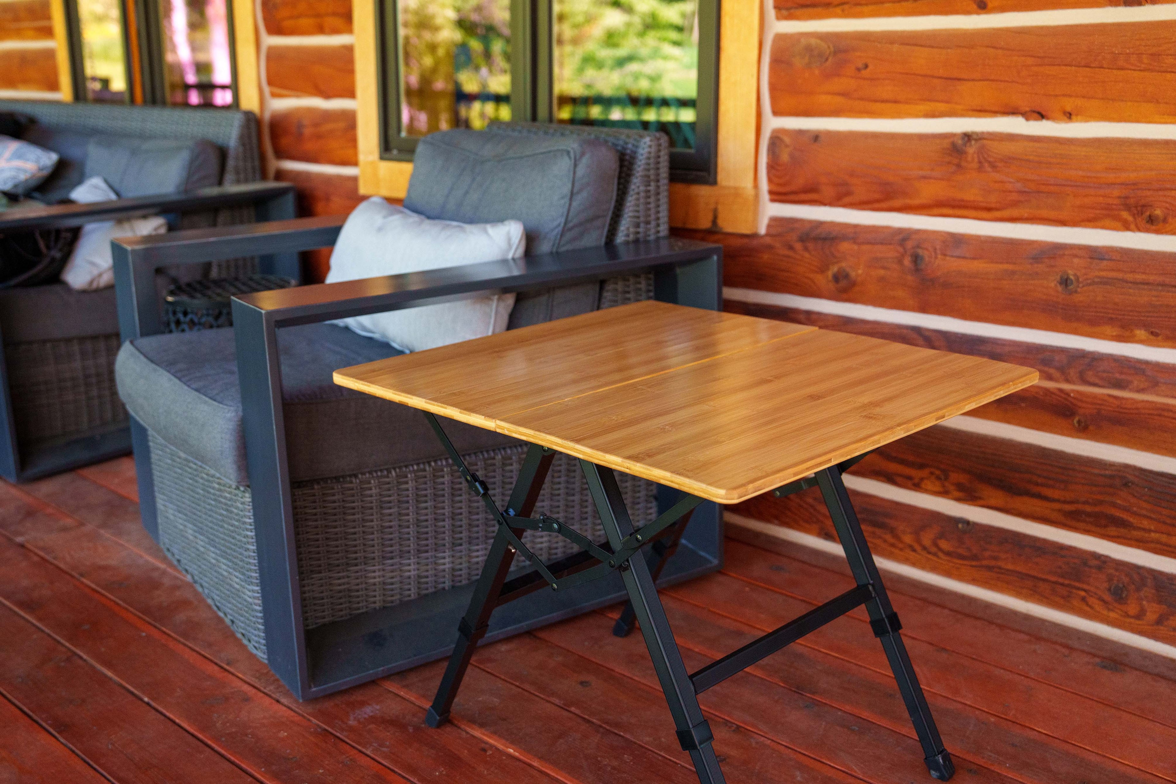 Foldable Bamboo Camping Table