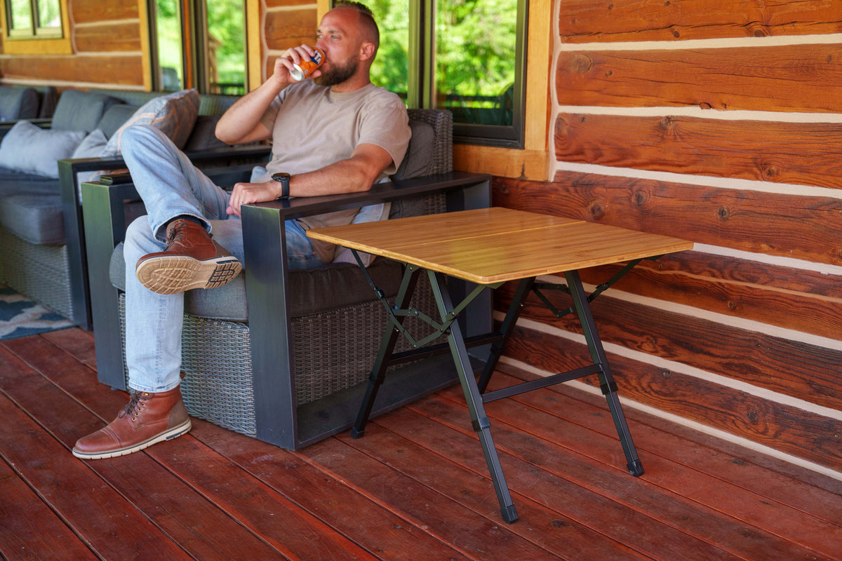 Foldable Bamboo Camping Table