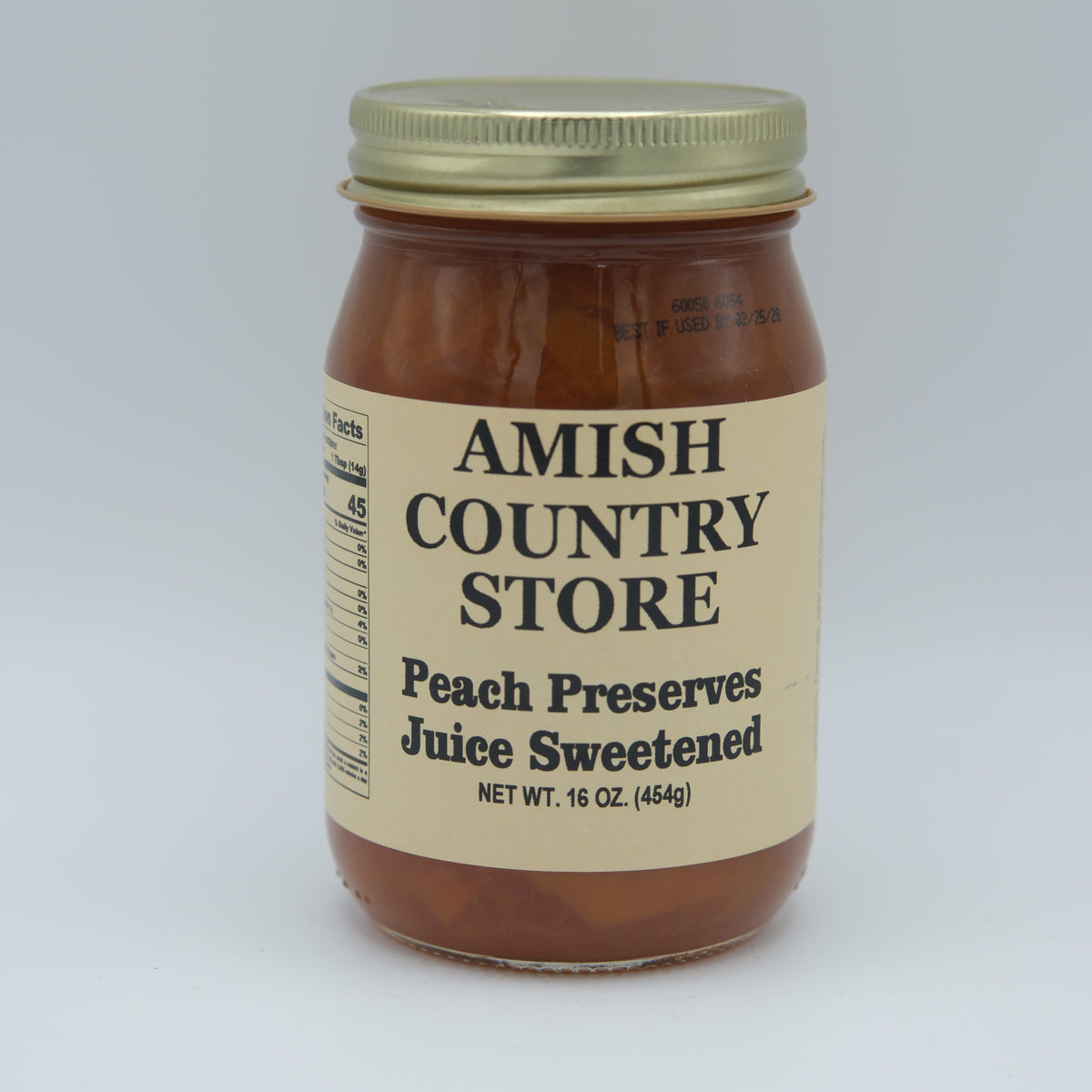 Juice-Sweetened Peach Preserves | 16 oz
