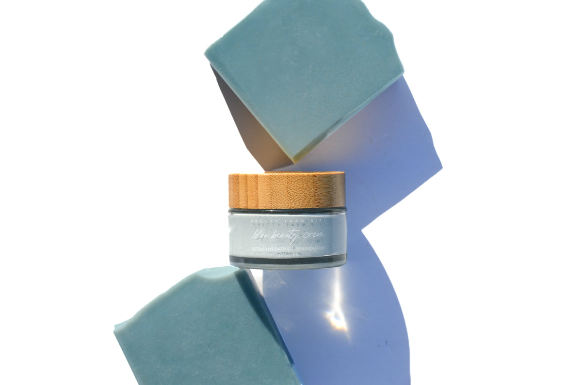 Blue Beauty Cream Facial Soap Bar | Tallow & Goat Milk, 5 oz