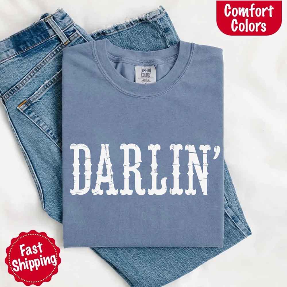 Darlin’ Comfort Colors Western Graphic Tee