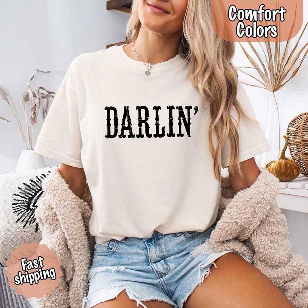 Darlin’ Comfort Colors Western Graphic Tee