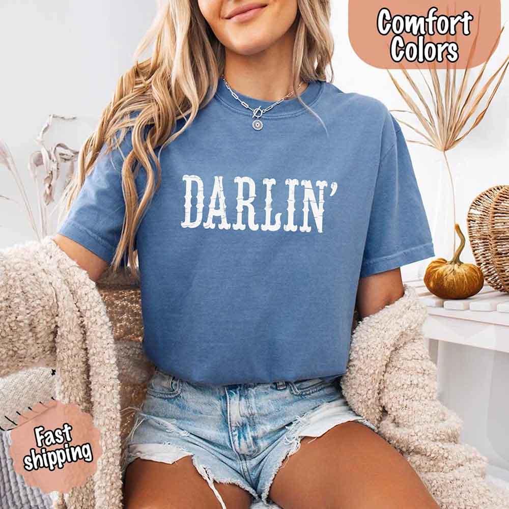Darlin’ Comfort Colors Western Graphic Tee