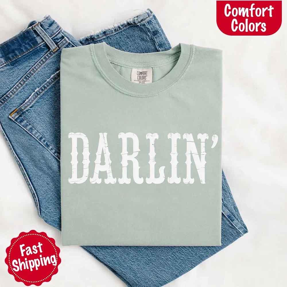 Darlin’ Comfort Colors Western Graphic Tee
