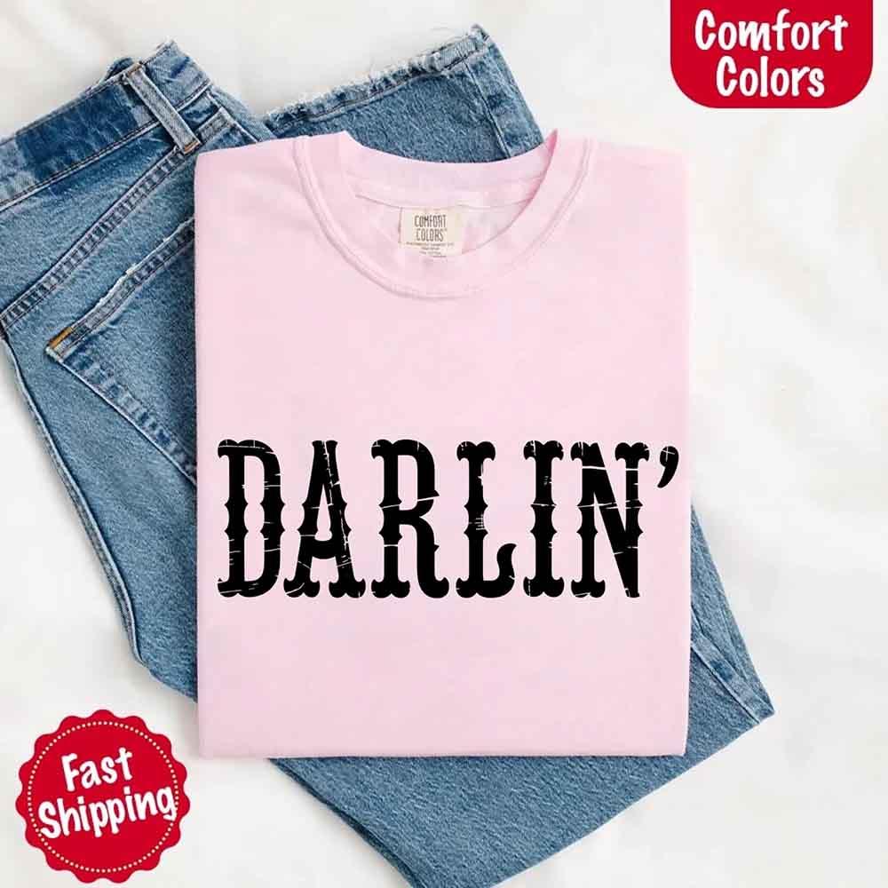 Darlin’ Comfort Colors Western Graphic Tee