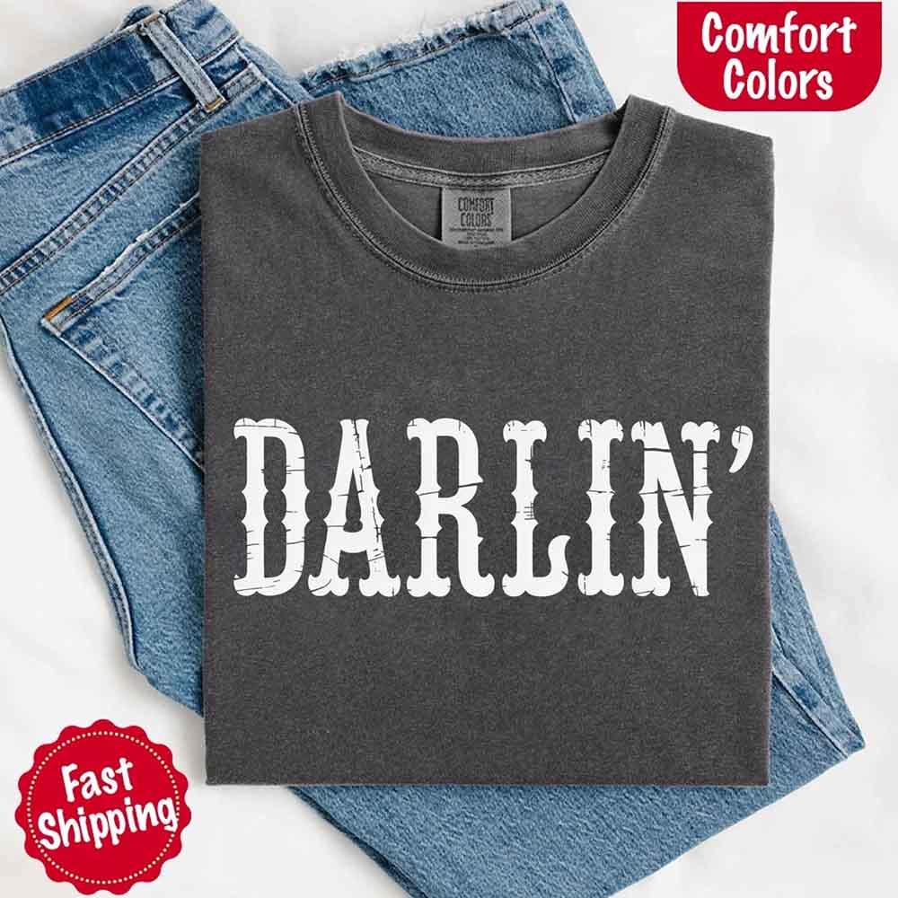 Darlin’ Comfort Colors Western Graphic Tee