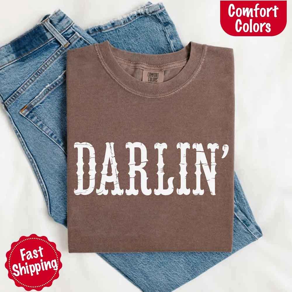 Darlin’ Comfort Colors Western Graphic Tee