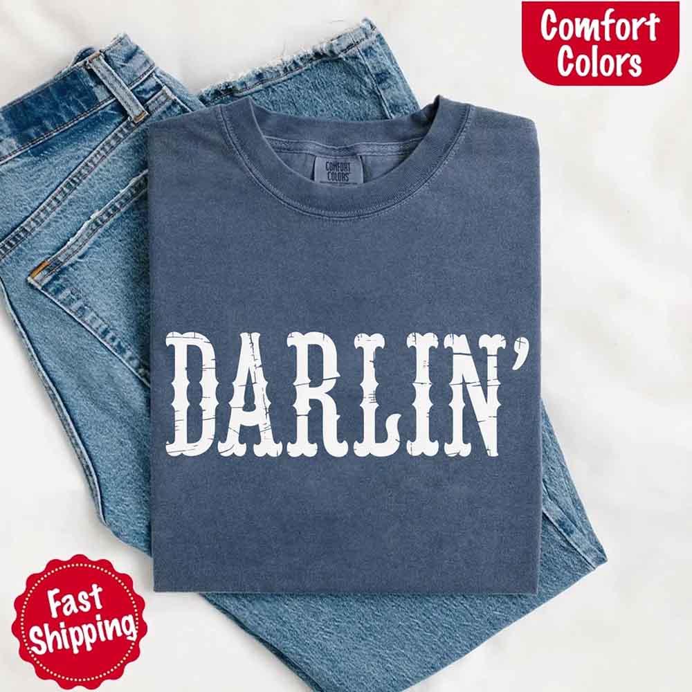 Darlin’ Comfort Colors Western Graphic Tee