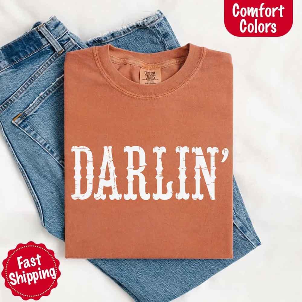 Darlin’ Comfort Colors Western Graphic Tee