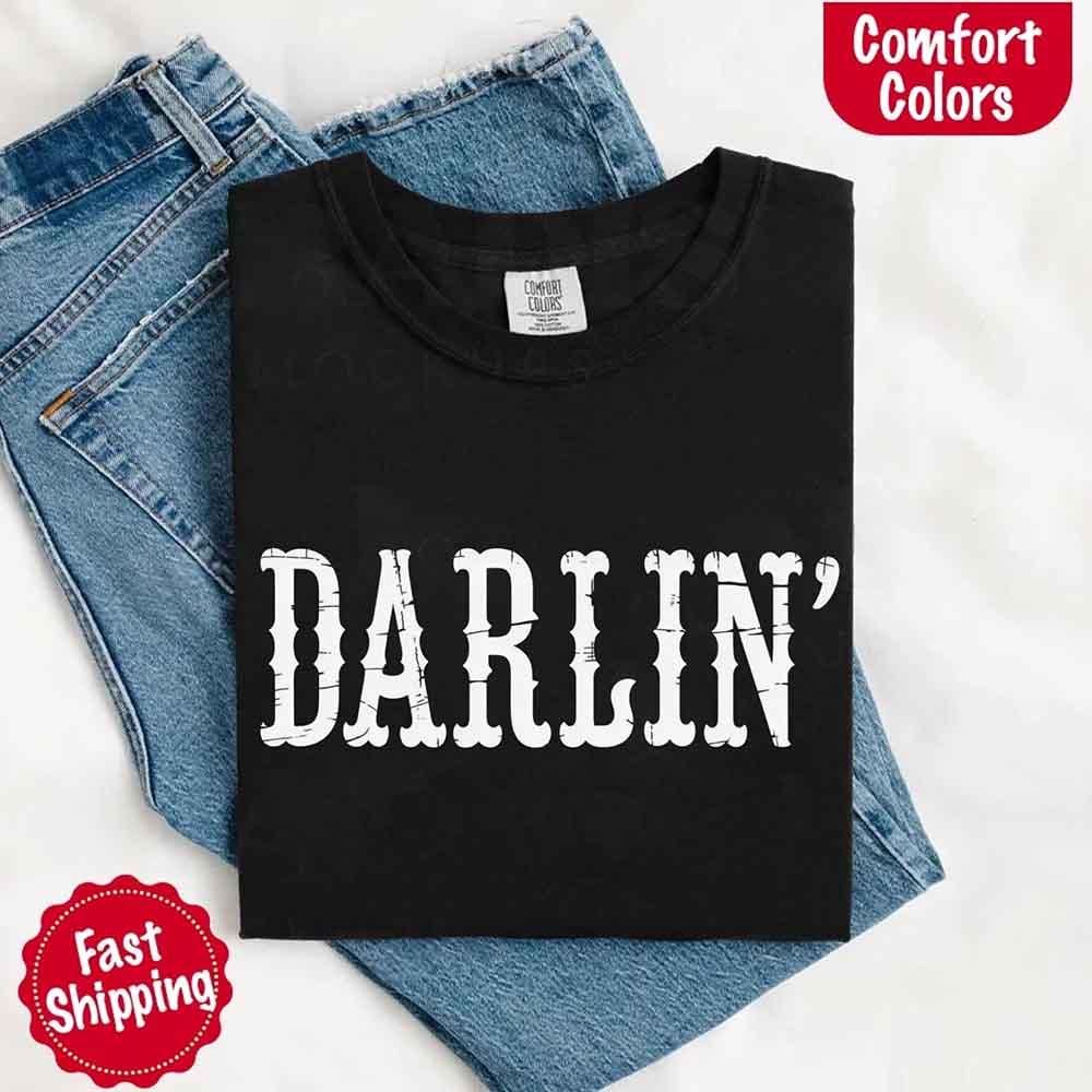 Darlin’ Comfort Colors Western Graphic Tee