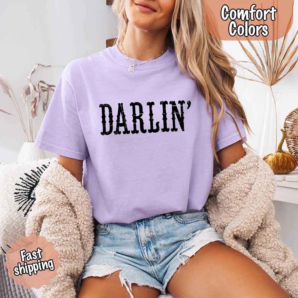 Darlin’ Comfort Colors Western Graphic Tee