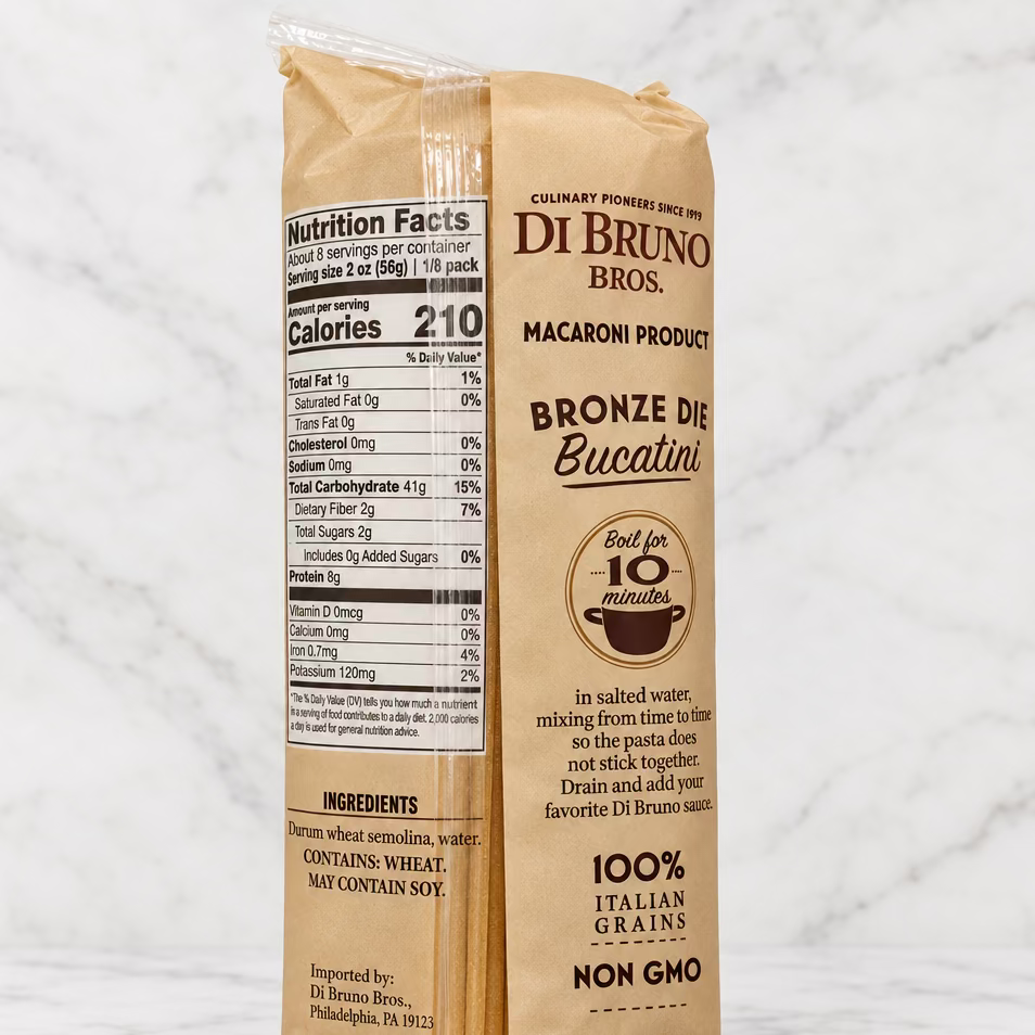 Bronze-Cut Bucatini Pasta, 16 oz