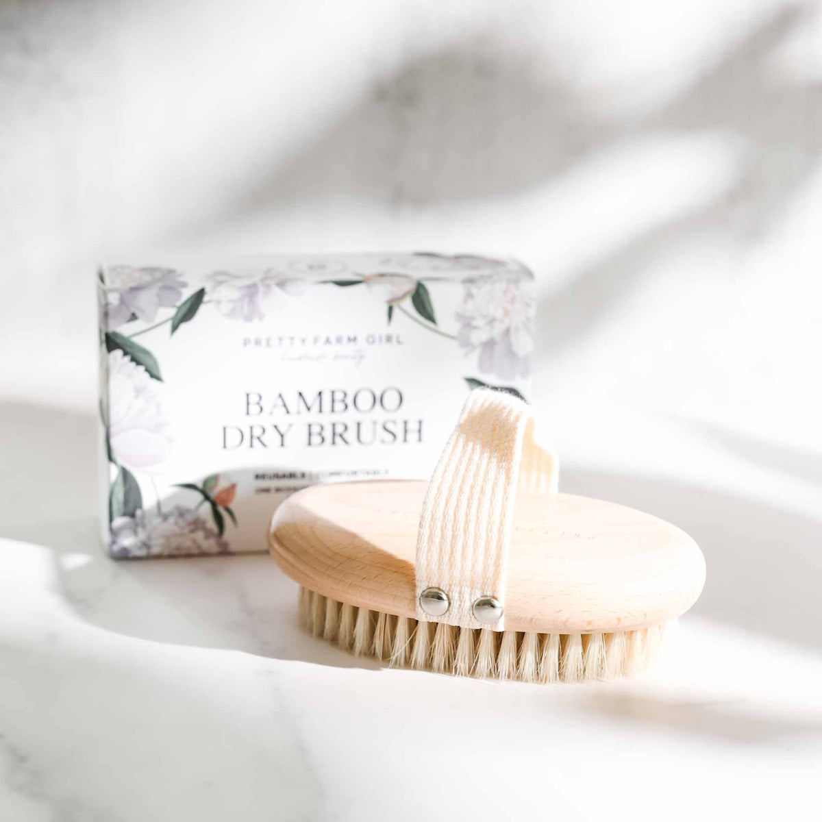 Dry Body Brush | Natural-Fiber Exfoliating Bath Brush