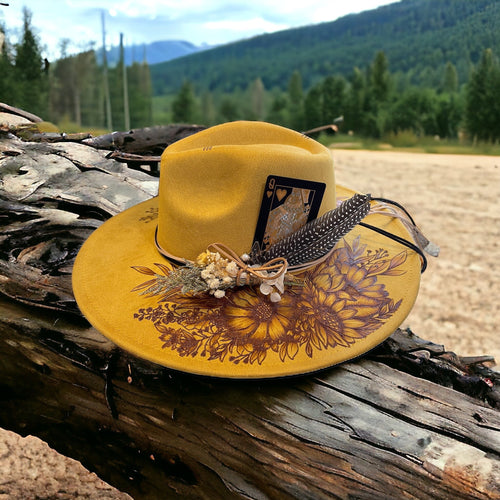 Aurelia Burned Wide Brim Hat