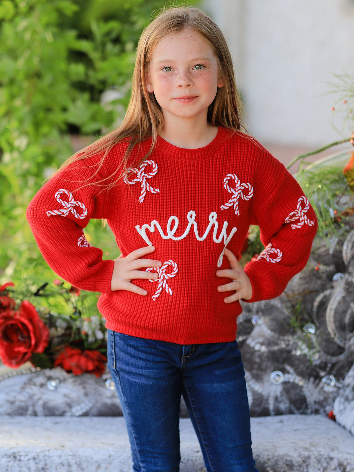 Mom & Me Red Merry Christmas Pullover Sweaters | Kids & Adults