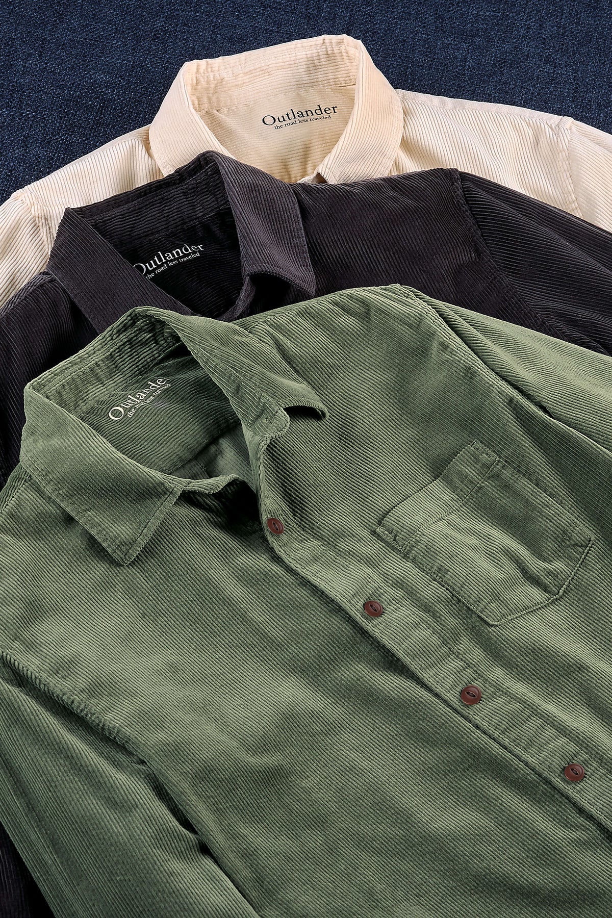 Outlander Long Sleeve Bay Shore Cord Shirt