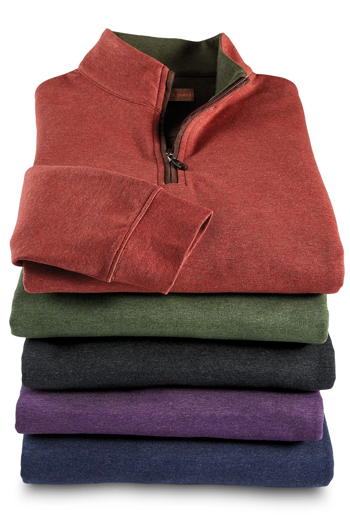 Brewster Suede-Trim Quarter-Zip