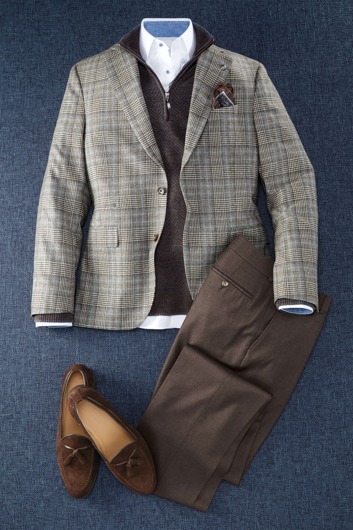 Reserve Plaid Flap Sport Coat