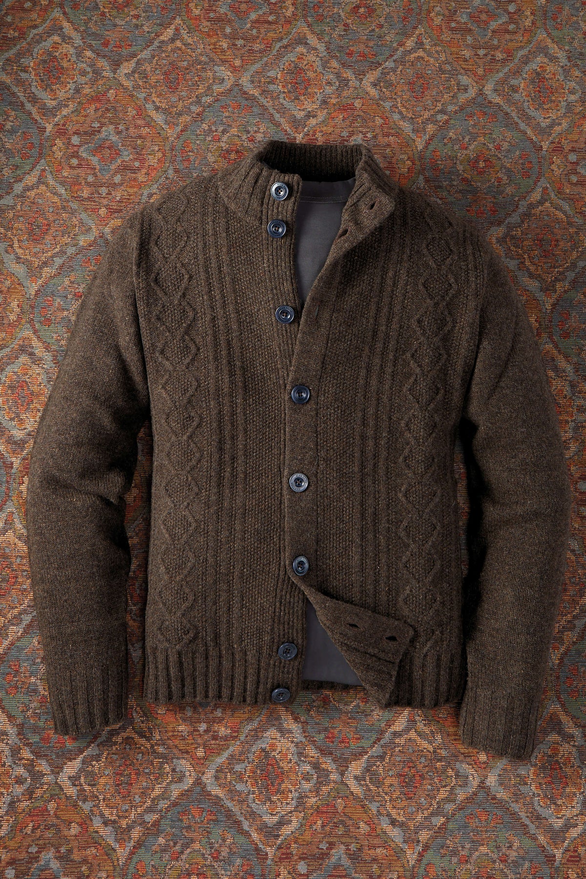 Reserve Dalmory 5G Lambswool Mock Sweater