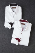 Reserve Long Sleeve Solid Contrast Trim Shirt