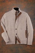 Reserve Duchally Men's Lambswool Waffle-Knit Sweater | Patrick James