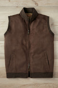 Men's Faux Suede Zip Vest