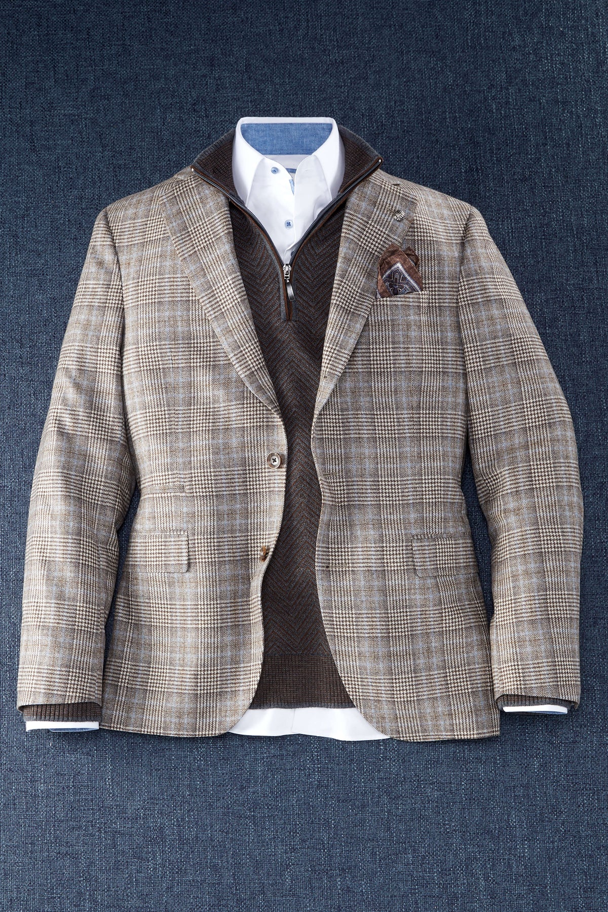 Reserve Plaid Flap Sport Coat