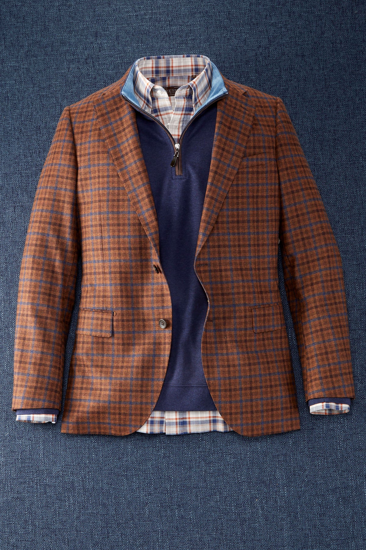 Patrick James Check 2 Button Sport Coat