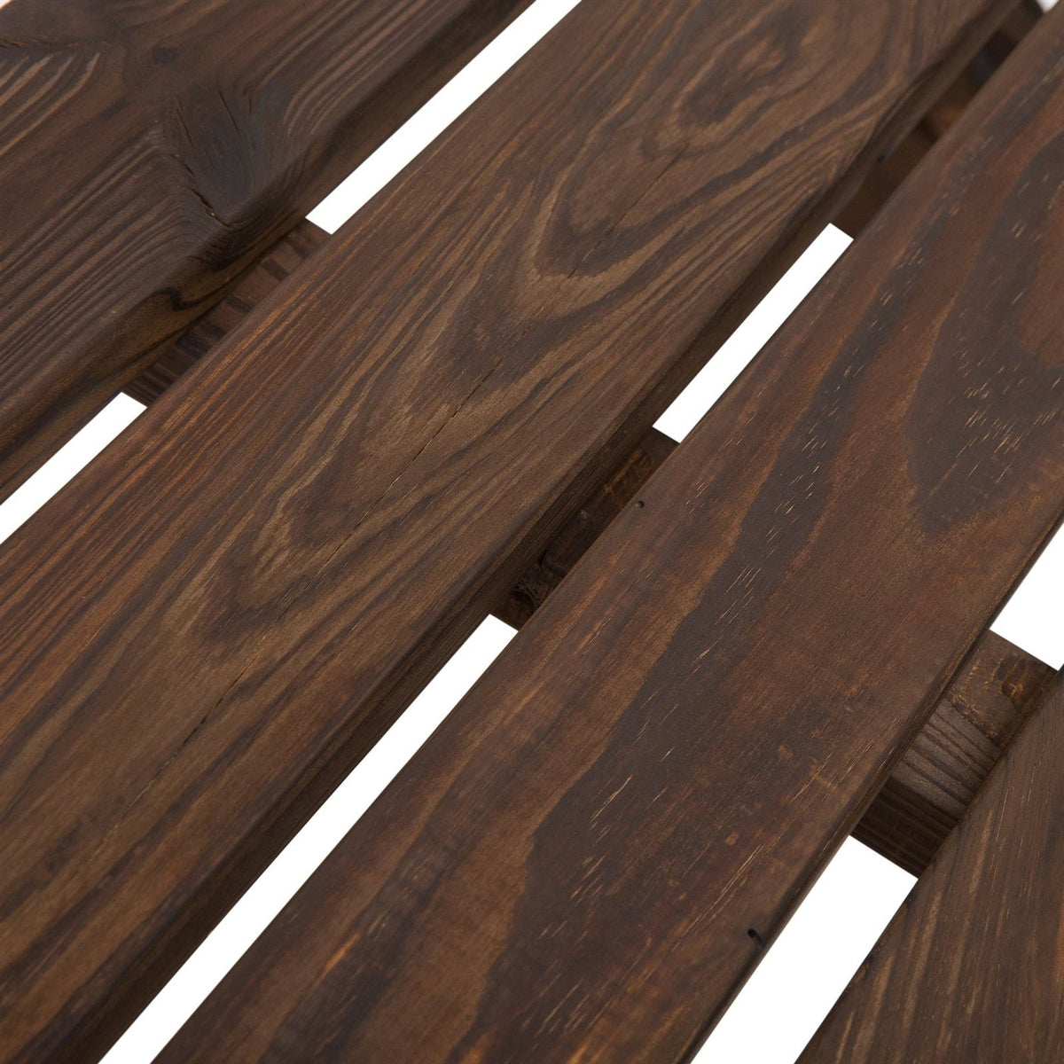 Rustic Fir Wood Garden Bench