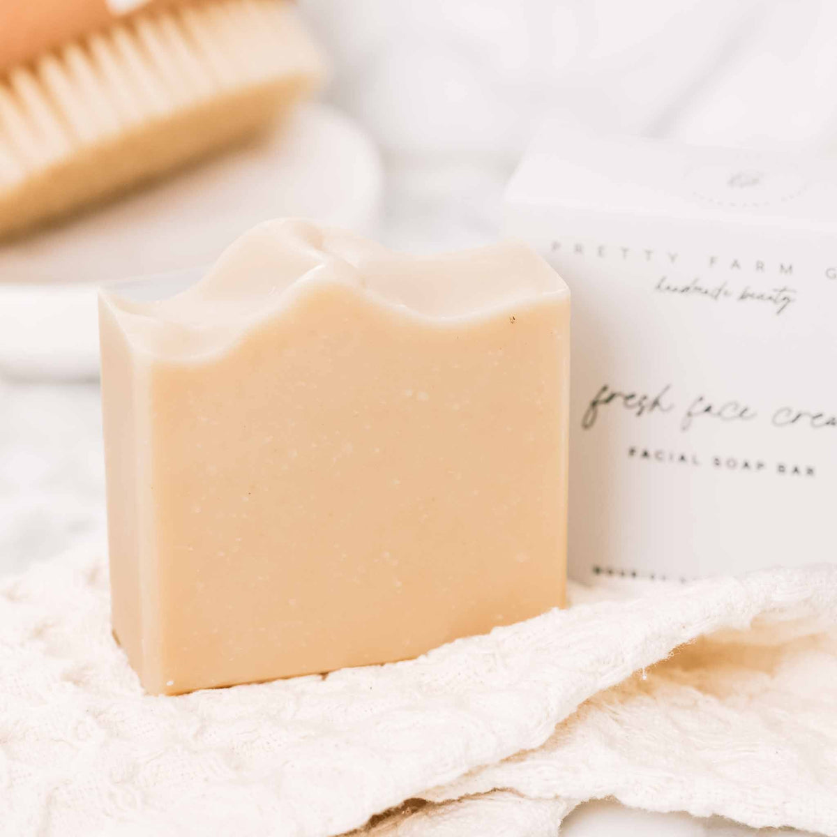 Fresh Face Cream Facial Soap Bar | Goat Milk & Tallow, 5 oz