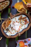 Pumpkin Patch Dough Bowl Candle