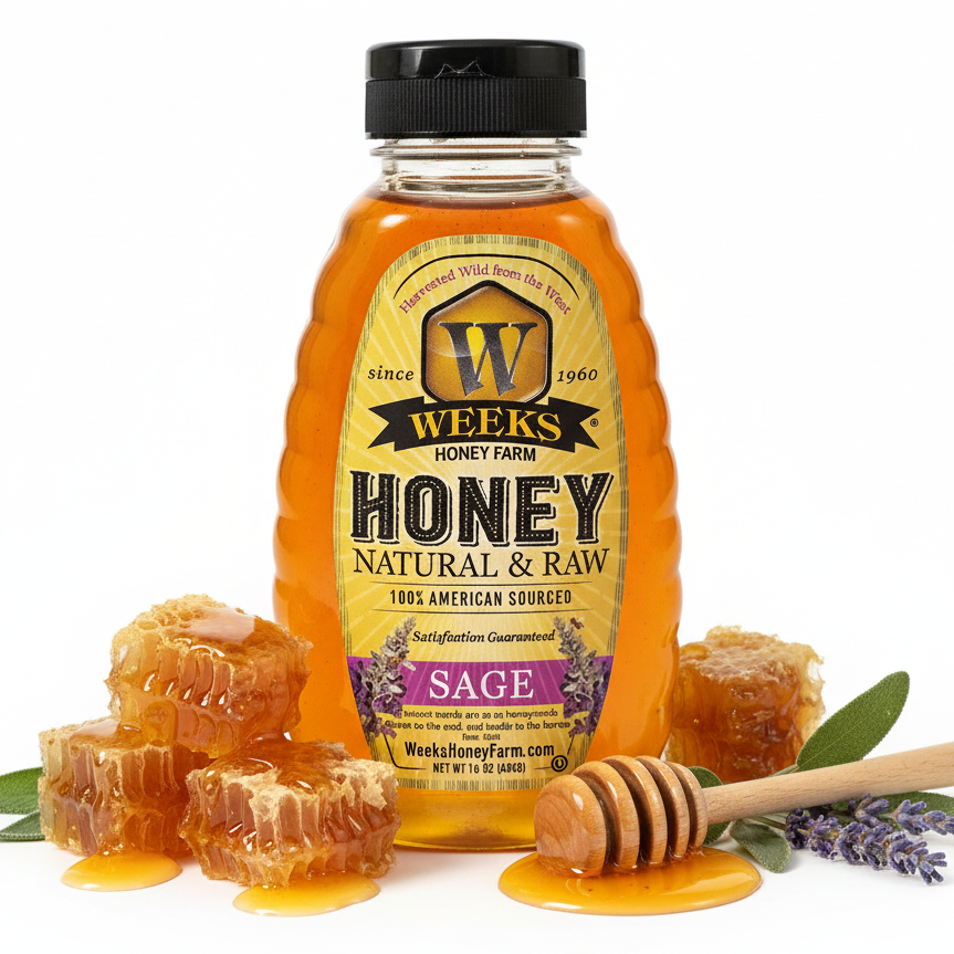 Raw Wild Sage Honey