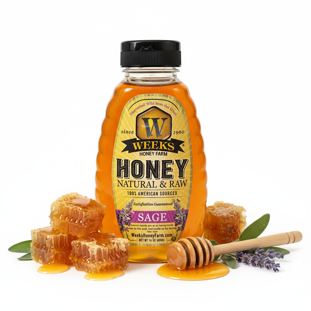 Raw Wild Sage Honey