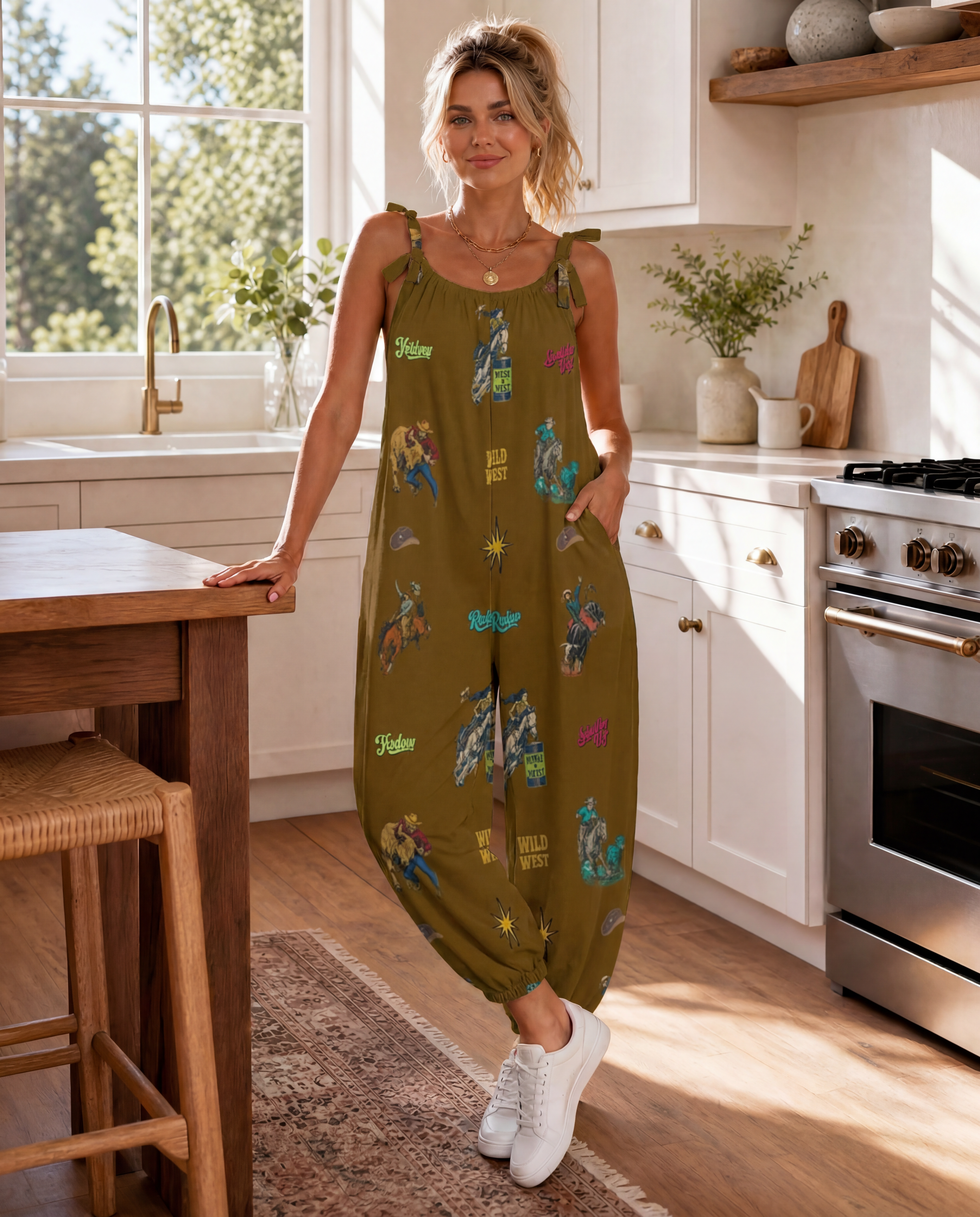 The Last Roundup Western Overalls Jumpsuit