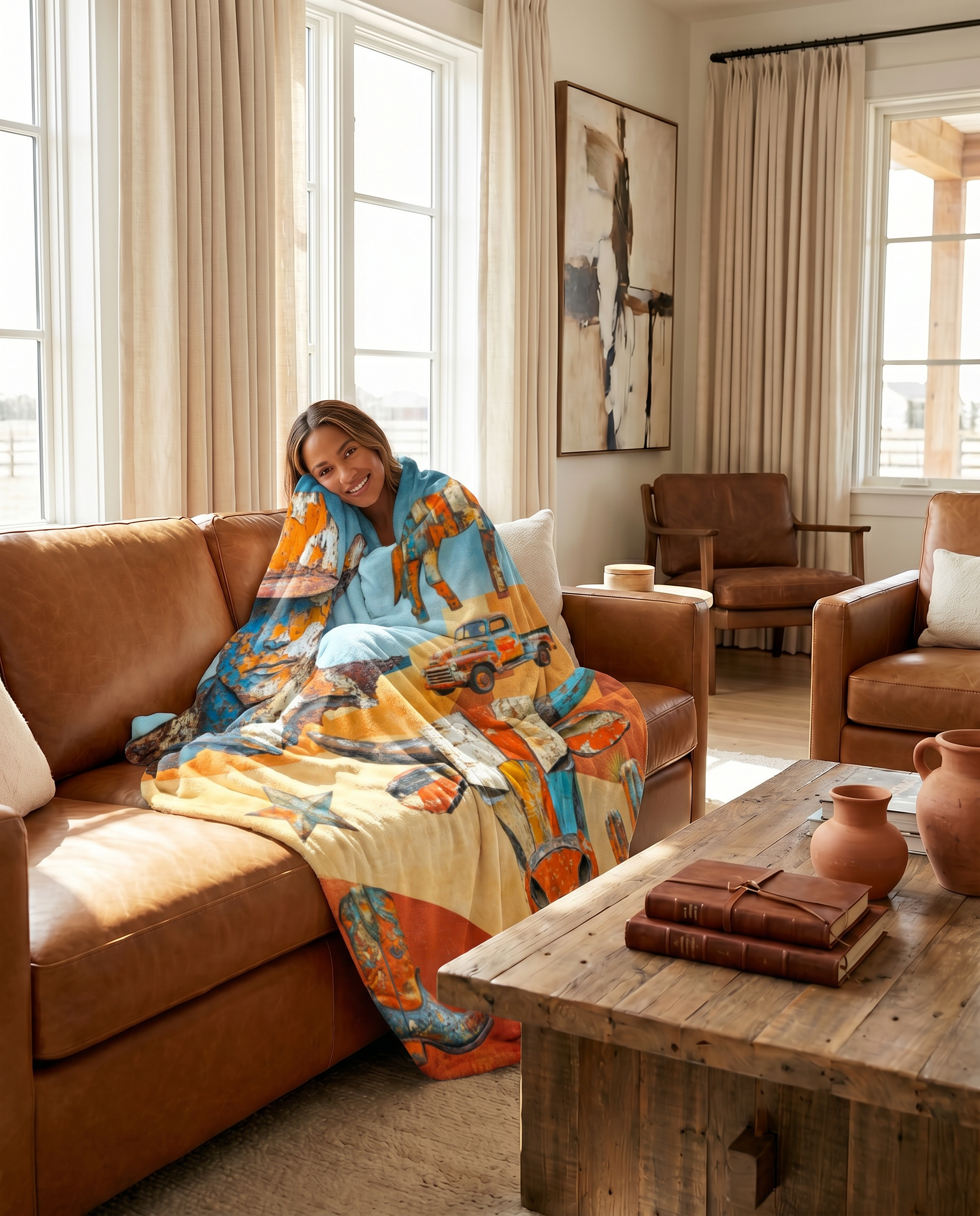 Western Ways Rustic Throw Blanket
