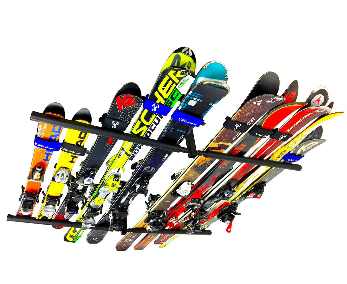 Hi-Port 2 Adjustable Ceiling Ski & Snowboard Storage Rack | 150 lb Capacity