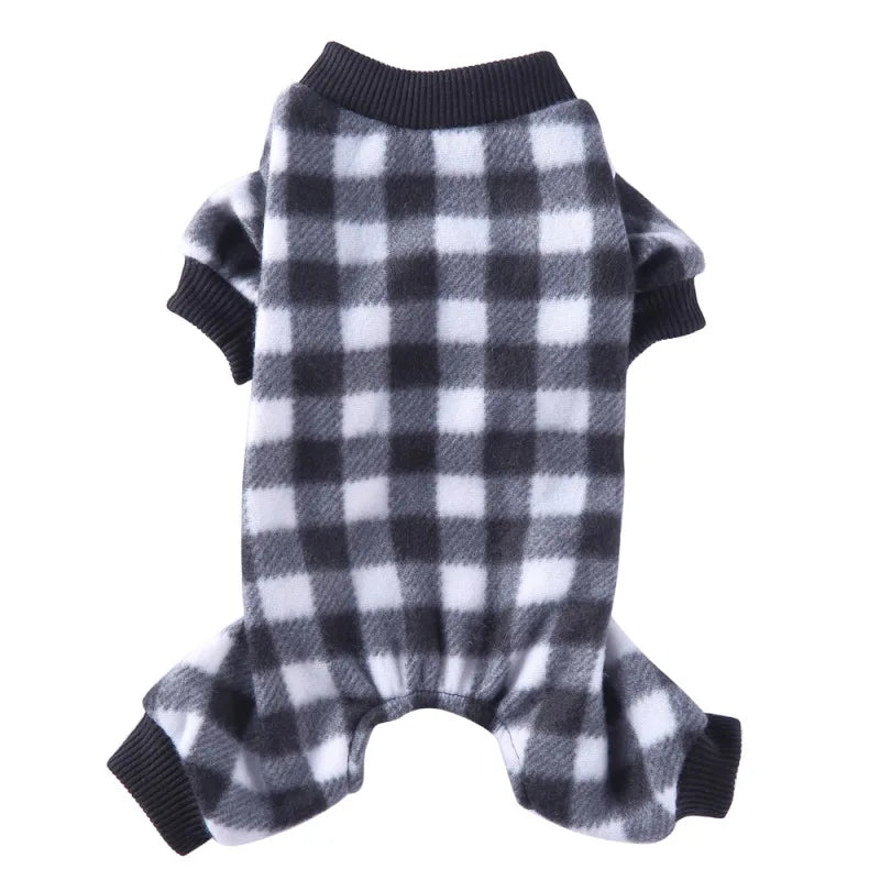 Cozy Cabin Buffalo Check Dog Sweater