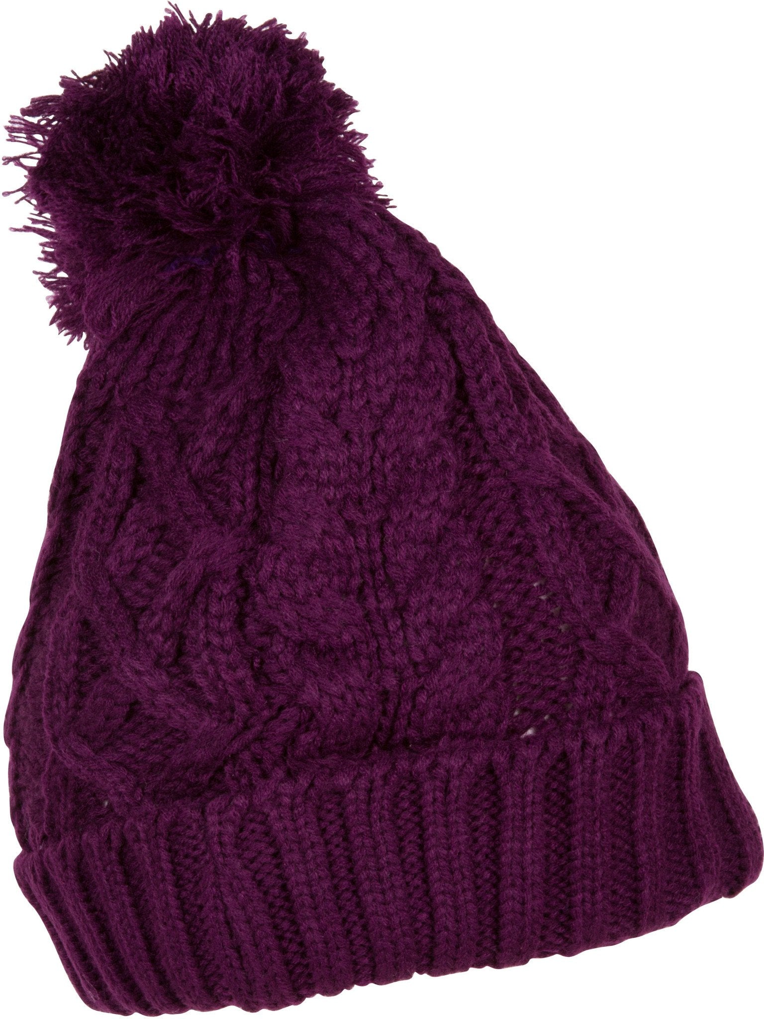 Cable Knit Pom Pom Beanie
