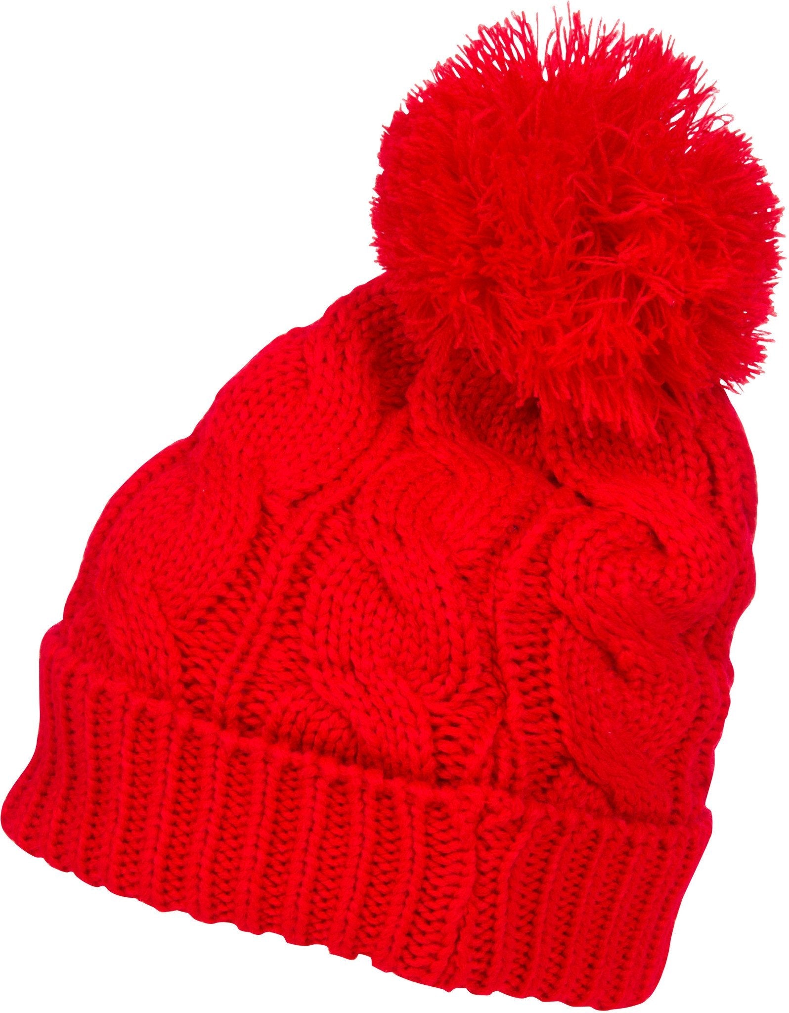 Cable Knit Pom Pom Beanie
