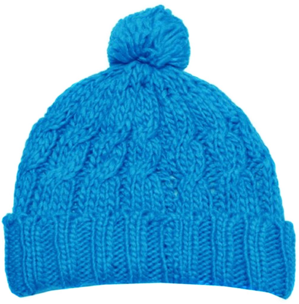 Cable Knit Pom Pom Beanie