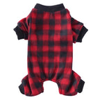Cozy Cabin Buffalo Check Dog Sweater