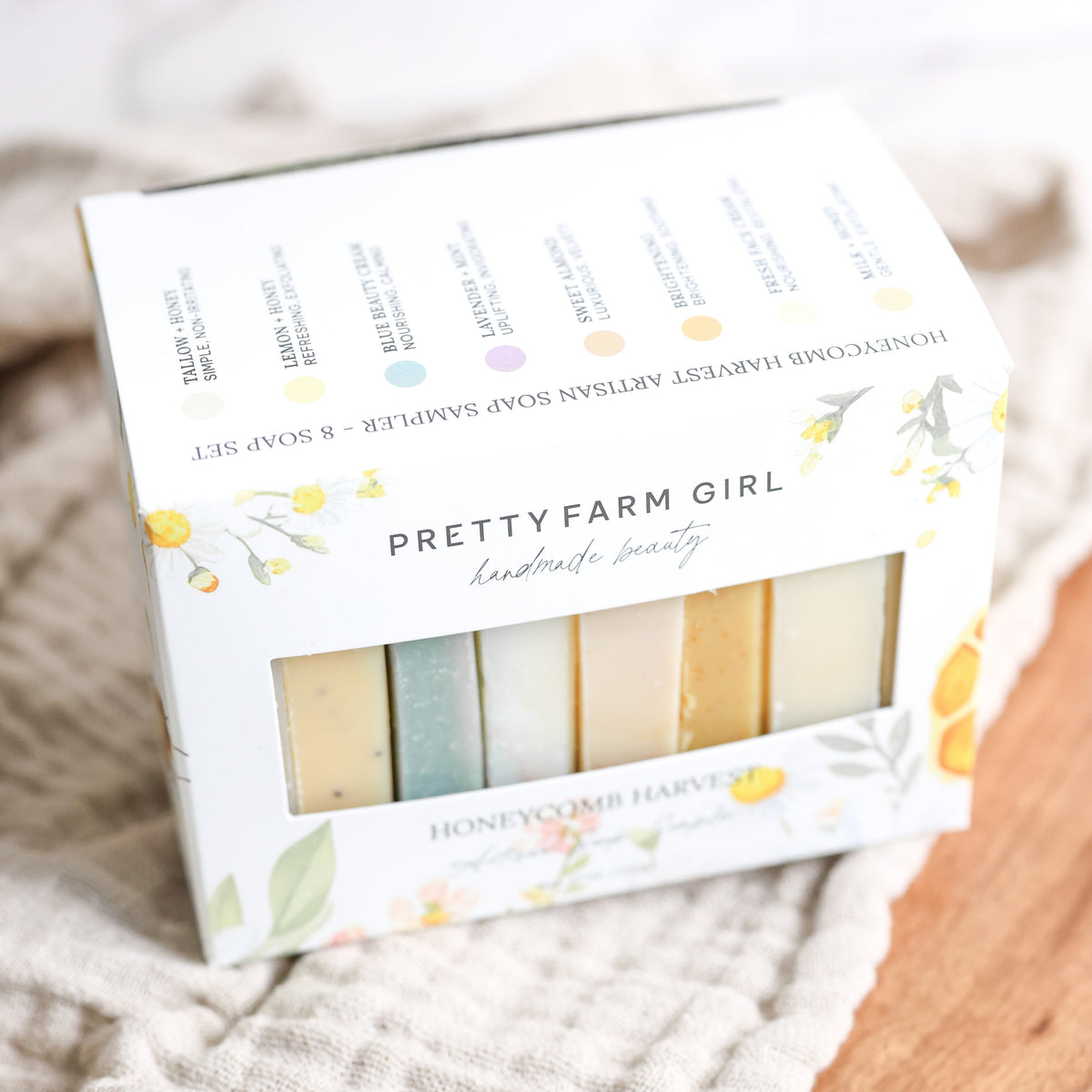 Honeycomb Harvest Goat Milk & Tallow Soap Sampler | 8 Bars