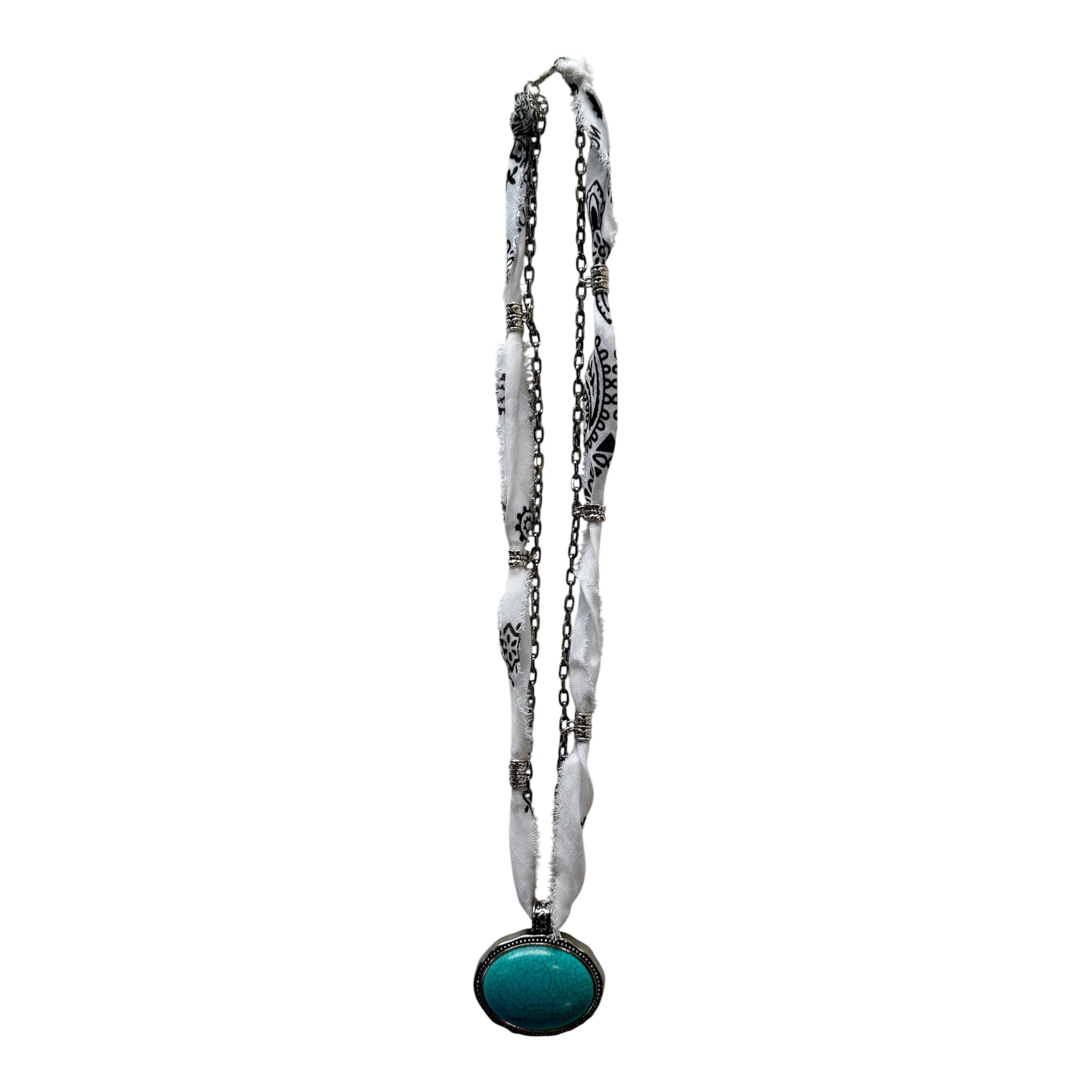 Turquoise Bandana Necklace