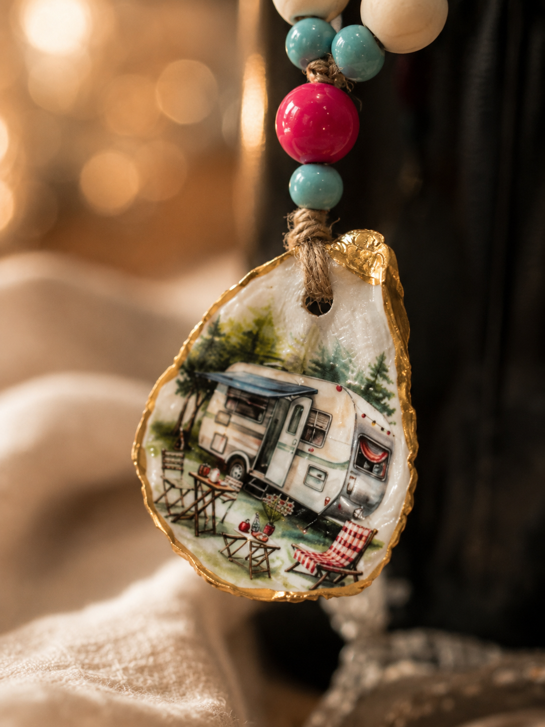 Vintage Camper Bottle Charm