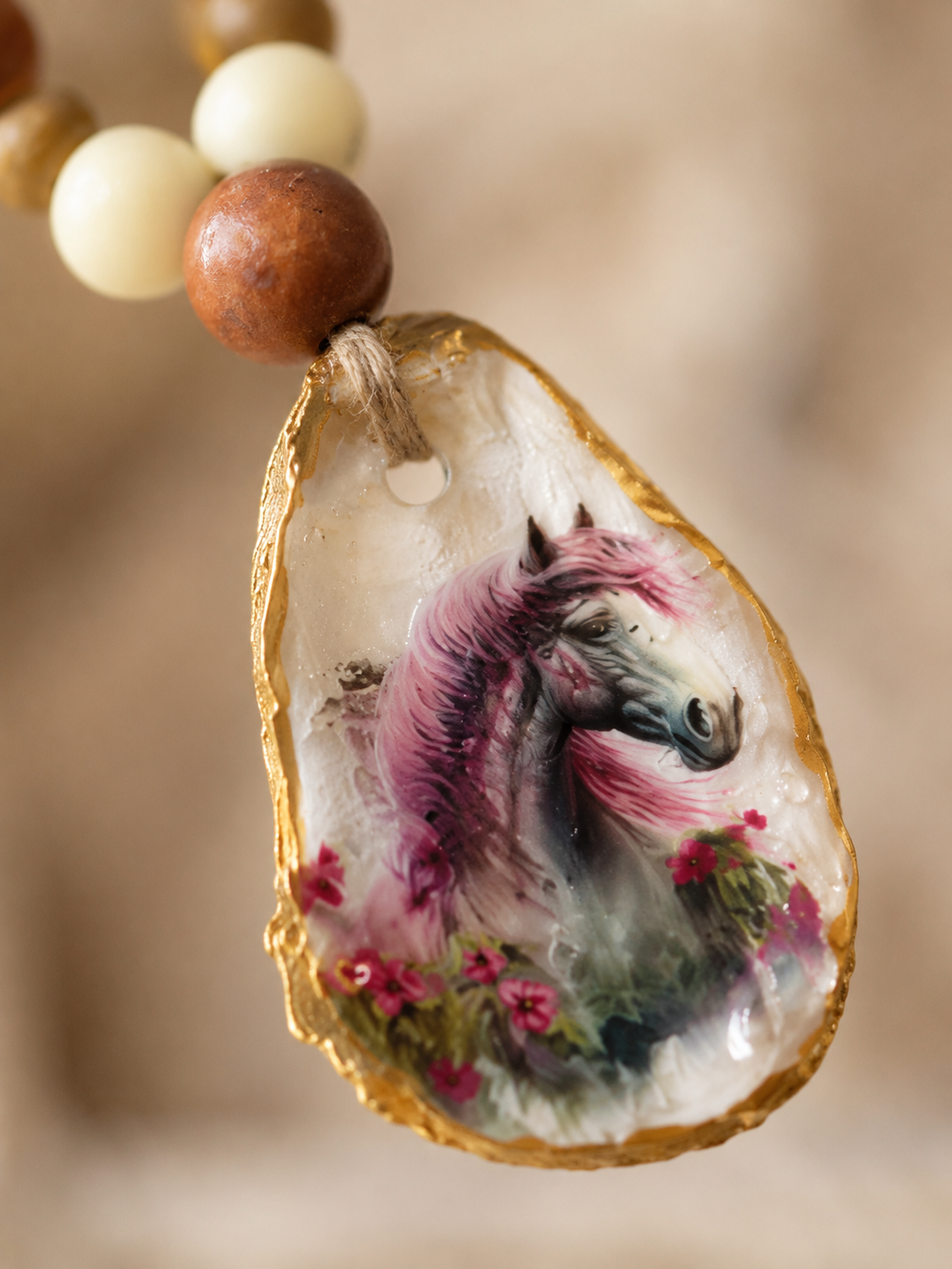 Pink Horse Bottle Charm