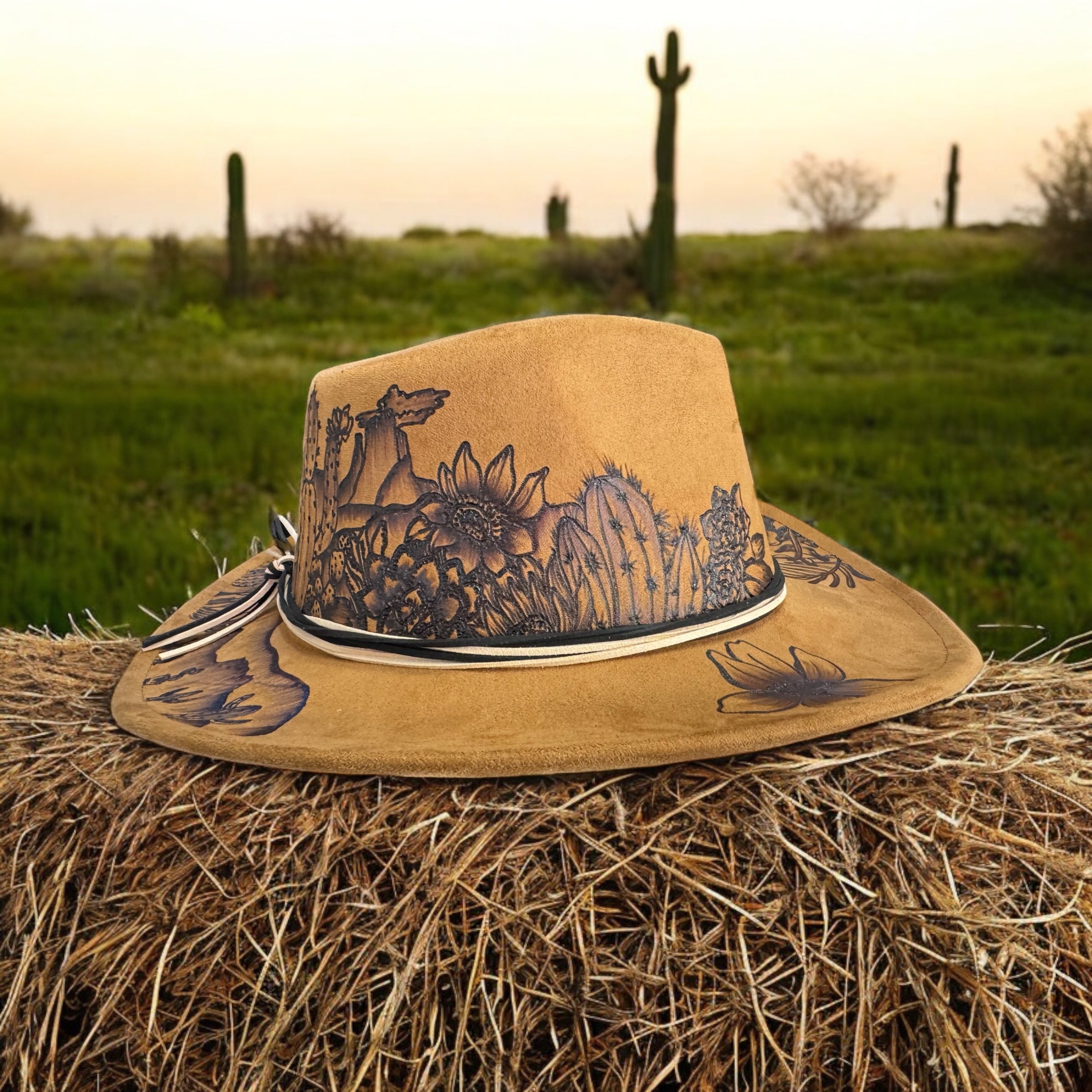Desert Sun- Burned Small Brim Cowboy Hat