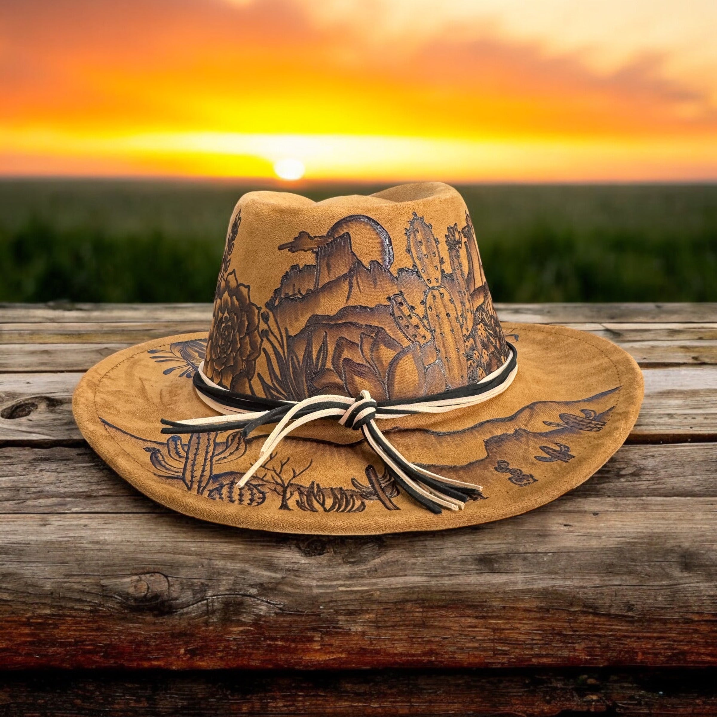 Desert Sun- Burned Small Brim Cowboy Hat