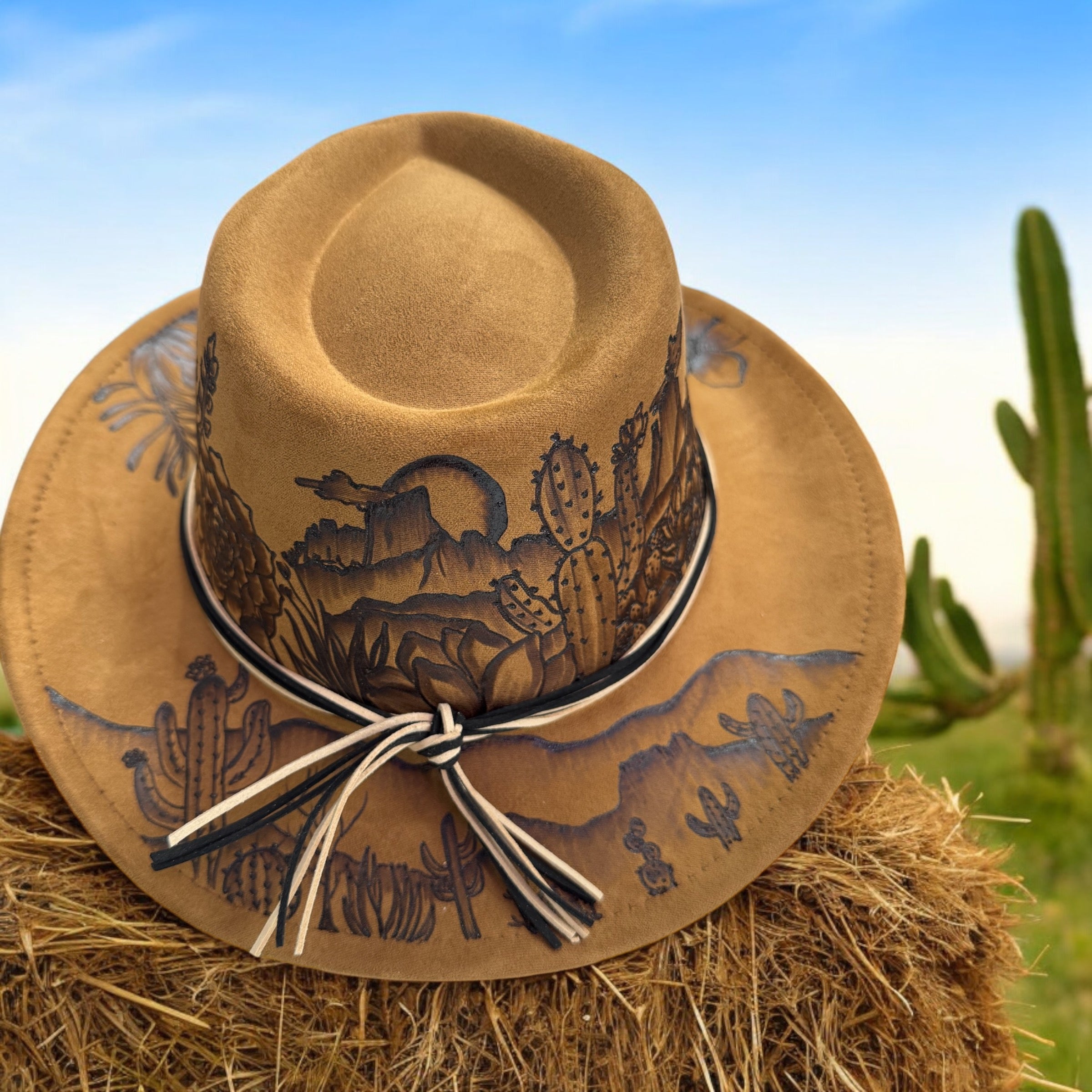 Desert Sun- Burned Small Brim Cowboy Hat