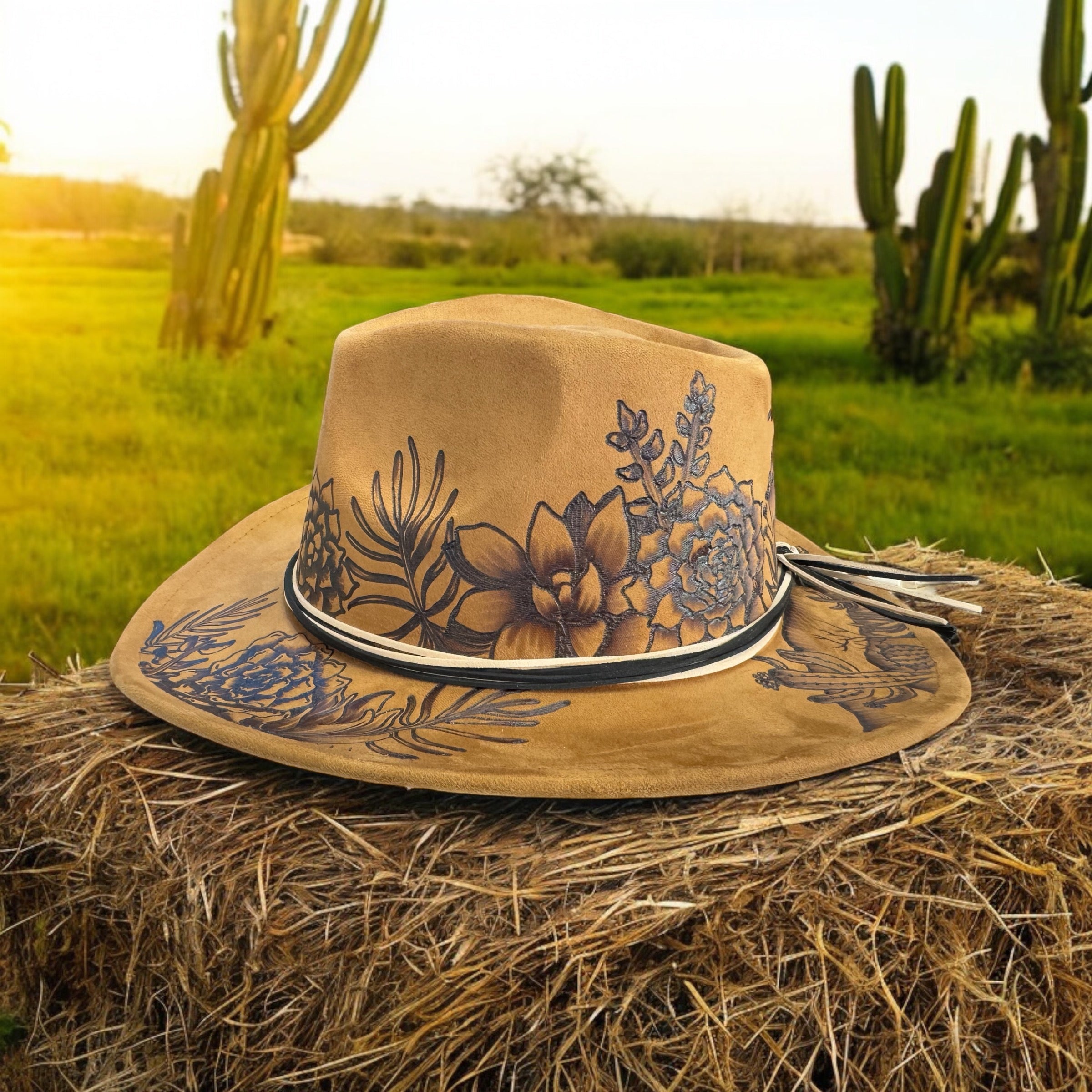 Desert Sun- Burned Small Brim Cowboy Hat